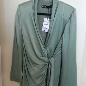 Zara Sage Green Blazer
